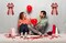 Large Valentine's Day Bows for Wreath, Red White Buffalo Plaid Wreath Bows Valentine Heart Bows for Front Door, Wedding Romance Ornament Tree Topper Bows for Anniversary Indoor Outdoor Decor
